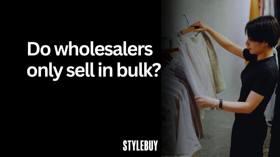 Do wholesalers only sell in bulk?