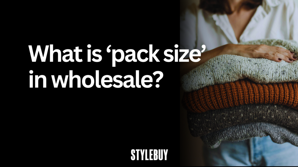 What is ‘pack size’ in wholesale?